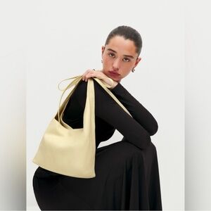 Reformation Small Vittoria Tote in Parmesan